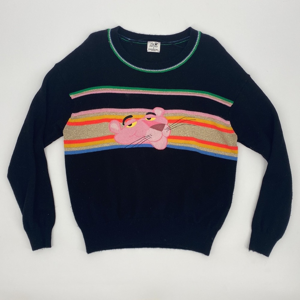ESSENTIAL ANTWERP x Pink Panther Limited Edition Rare Wool Cashmere Sweater